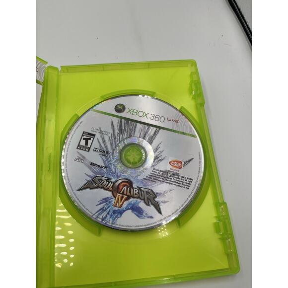 Soul Calibur IV (Microsoft Xbox 360, 2008) Complete CIB with Manual - Picture 7 of 10